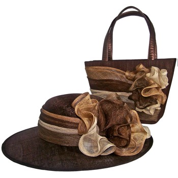 Sinamay Hat With Bag Set (PSH-7088 & PSBA-7011)