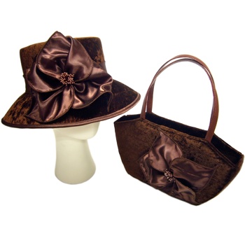 Sinamay Hat With Bag Set (PSH-10020 & PSBA-10005)