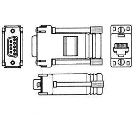 Adapter RS232 To Modular Jack