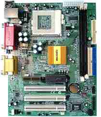 主機板 7308ET, SIS 630ET Chipset,Socket 370,W/Sound W/Lan,W/VGA,Micro ATX, Support Intel Tualatin CPU,