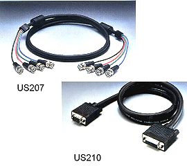 US207, US210 RGB MONITOR CABLES