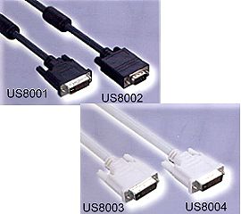 US8001, US8002, US8003, US8004 DVI CABLE