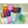 Lined organza ribbon in two tone color