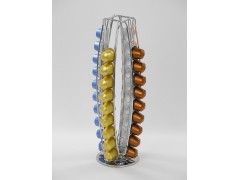 Rotating Coffee Capsules Stand for 40 Nespresso Rotating function, Easy to organize