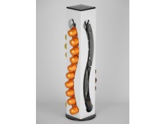 Rotating Coffee Capsules Stand for 40 Nespresso Rotating function, Powder coated