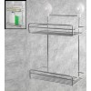 Square Shower Caddy With 2 Layer & Suction Cup Function Square Shower Caddy,Suction cup