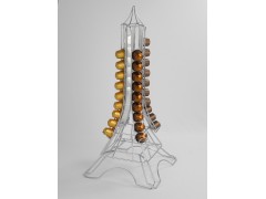 Eiffel Tower Coffee Capsules Holder for 40 Nespresso Eiffel Tower shaped, Stores up to 40