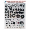 Motorcycle parts - mirror, cable, switch assy, horn, fuel cock