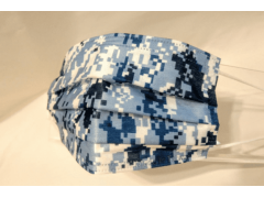 [造型穿搭 數位迷彩藍]萬州通-三層防護口罩  台灣製造 美國FDA歐盟CE雙認證 外銷口罩 / 成人50入一盒