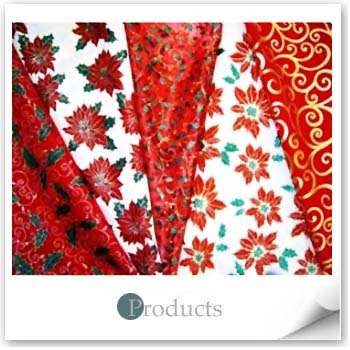 Christmas Fabrics - Red X'mas