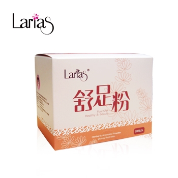 Larias 舒足粉(溫) Herbal & Aromatic Power Glossy Foot Skin   3±0.2g ．20包/盒