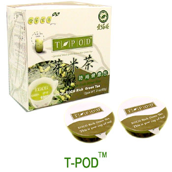 (100% Natural, Sprouted Grain Brown Rice Green Tea)