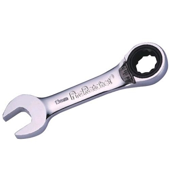 Reversible Stubby Ratchet Combination Wrench