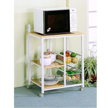 IVORY MICROWAVE OVEN RACK