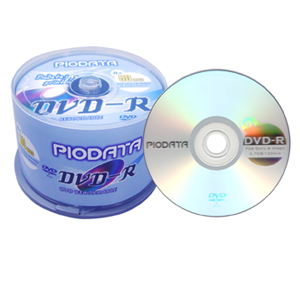 PioData DVD-R 8X Media 4.7GB/120min (25-Piece/Cake Box)