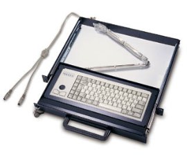 1U rack mount keyboard drawer
