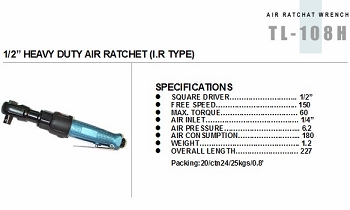 1/2” HEAVY DUTY AIR RATCHET(I.R TYPE)
