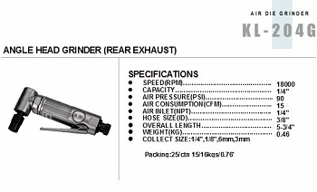 ANGLE HEAD GRINDER (REAR EXHAUST)
