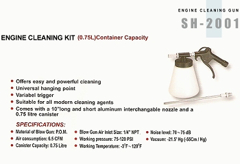 ENGINE CLEANING KIT (0.75L)Container Capacity