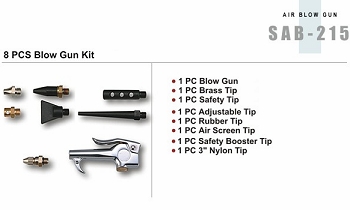 8 PCS Blow Gun Kit