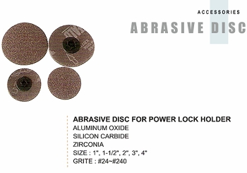 ABRASIVE DISC FOR POWER LOCK HOLDER