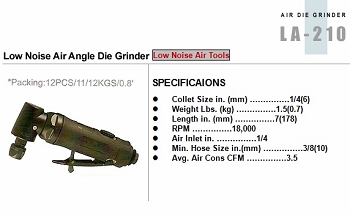 Low Noise Air Angle Die Grinder(Low Noise Air Tools)