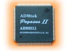 USB 10/100Mbps Ethernet/HomePNA controller with embedded PHY
