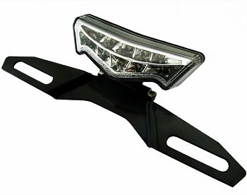 Universal Taillight with license bracket, LED, ECE approved