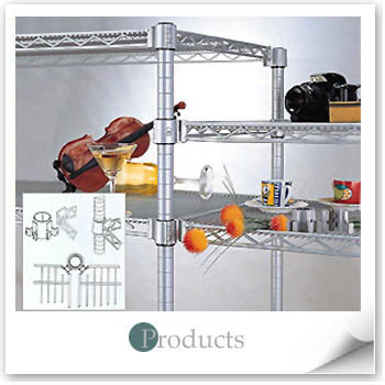 Metal Tubing/Wire Shelf/Patented connector (Storage display Rack Series)