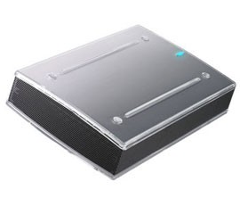 MAP-AD31-3.5” HDD Enclosure with Cold-blue LED light and Crystal-Clear board on both sides