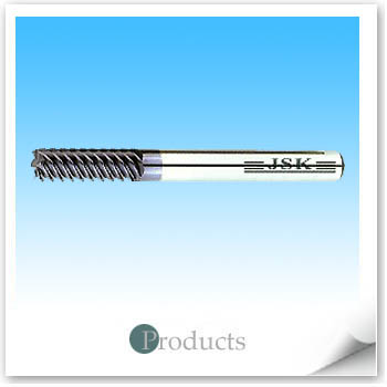 極細微粒碳化鎢-高速高導角立銑刀(加長柄)