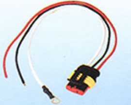 Three Wire (Two Hot ,One Ground) Triple Seal Plug For Use On LED Lights.