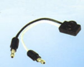 Right-Angle, Two Wire (One Hot ,One Ground) Plug For LED Lights.