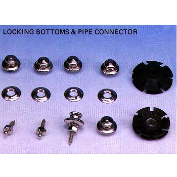 Locking bottoms & Pipe connector